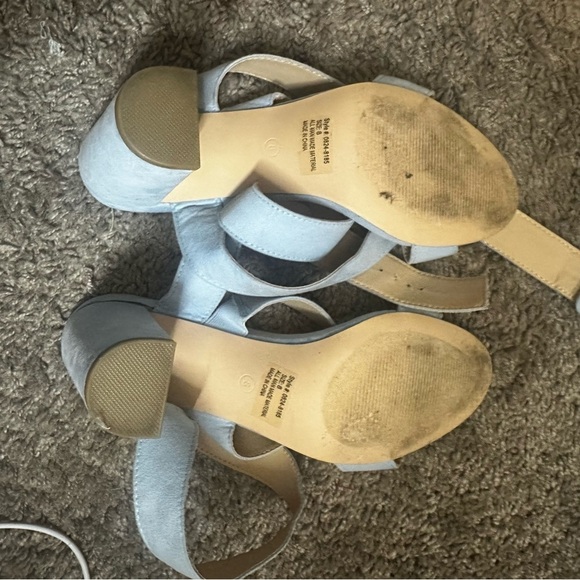 New York and Co Sky Blue Women's Heeled Sandals - Picture 4 of 6
